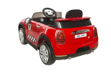  Mini-Cabriolet ELBil til Børn Rød m/2.4G Remote+Gummihjul (2x6V)-2