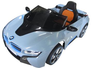 BMW  i8 Sportsvogn til Børn 12V m/fjernbetjening, Blå