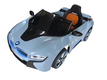 BMW  i8 Sportsvogn til Børn 12V m/fjernbetjening, Blå-4