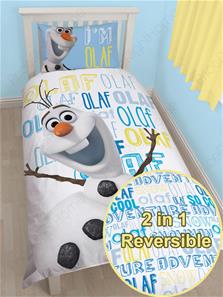 Disney Frost / Frozen Olaf 2 i 1 Sengetøj v2-2