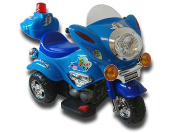 EL Børne Motorcykel Politi, Blå