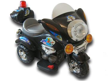 EL Børne Motorcykel Politi, Sort
