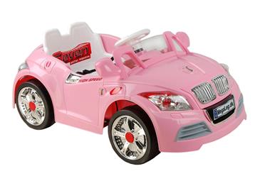 EL Børne bil Seven High Speed 6V Pink m/fjernbetjening, 