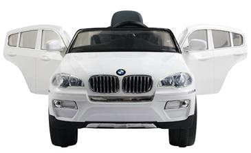 BMW X6 Elbil til Børn 12V m/fjernbetjening, Hvid