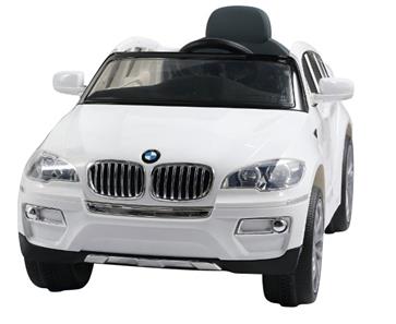 BMW X6 Elbil til Børn 12V m/fjernbetjening, Hvid-2