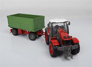 Fjernstyret Traktor med høj trailer 1:28 -5