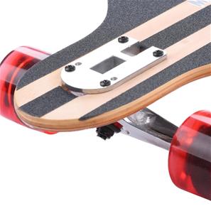 Longboard 41 ''DROP TROUGH RACE'' Skateboard m/LED Lys, SAT-15