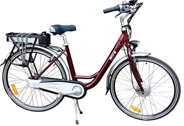MCU EL Cykel Comfort Rød 28'' m/3 indvendige Shimano gear
