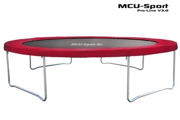 MCU-Sport Pro-line 3,7m Rød Trampolin V3.0