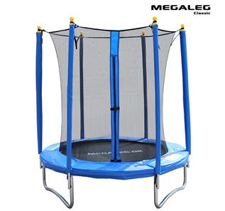  MegaLeg Classic 1,8m Trampolin + Sikkerhedsnet Blå
