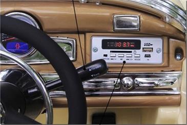 Mercedes Benz 300S til børn 12V m/2.4G Fjernbetjening, Radio og gummihjul-3