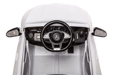 Mercedes S63 AMG til Børn 12V m/2.4G fjernbetjening og Gummihjul Hvid-11