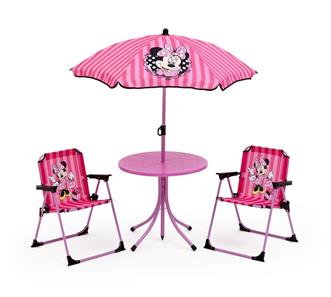 Minnie Mouse Havesæt med stole og parasol