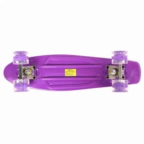 Maronad Retro Minicruiser Skateboard m/LED Lys og ABEC7, Lilla-6