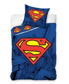 Superman Logo Sengetøj 2i1 design - 100 Procent Bomuld