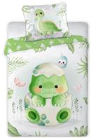 Baby Dino Junior Sengetøj 100x135 cm - 100 procent bomuld