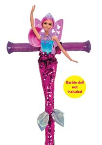 Barbie Havfrue Løbehjul med Pailletter og glitter til børn-2