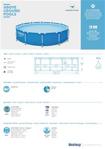  Bestway Steel Pro Frame Pool 366 x 76 cm m/pumpe-7