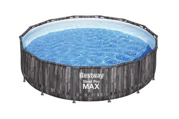  Bestway Steel Pro MAX Frame Pool 427 x 107cm m/pumpe,stige - Ny Model!-8