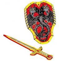 Dragon Knight skum sværd + Skjold