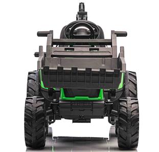 EL Traktor med Frontskovl + Gravekran + Trailer 24V til Børn-5
