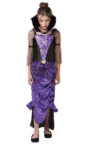Gothic Vampyr Lilla Kappe Halloween udklædning til børn-2