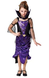 Gothic Vampyr Lilla Kappe Halloween udklædning til børn-4