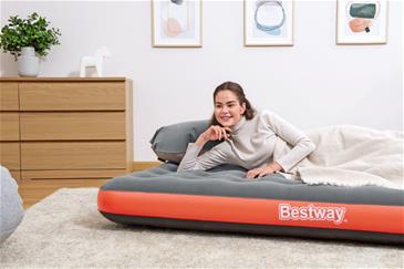 Bestway Roll & Relax Luftmadras 203 x 152 x 22cm (m/pumpe)-4
