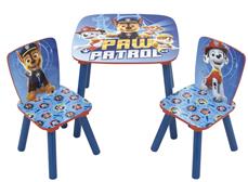 Paw Patrol Træ bord med stole