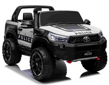 Toyota Hilux 24v Politi ELBil m/2x24V 240W motor + Lædersæde + Gummihjul-7