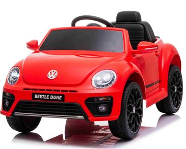 VW Beetle Dune elbil til børn 12v m/Gummihjul, 2.4G Remote, Lædersæde-7
